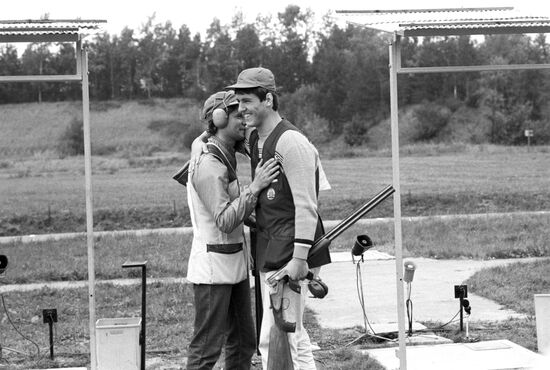 Joerg Damme and Josef Machan at the 1984 Friendship Games