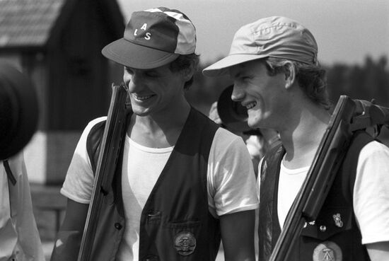 Gold winners in shooting at the 1984 Friendship Games