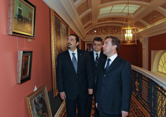 Dmitry Medvedev and Saad Rafik Hariri