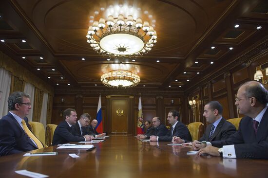 Dmitry Medvedev meets with Saad Hariri