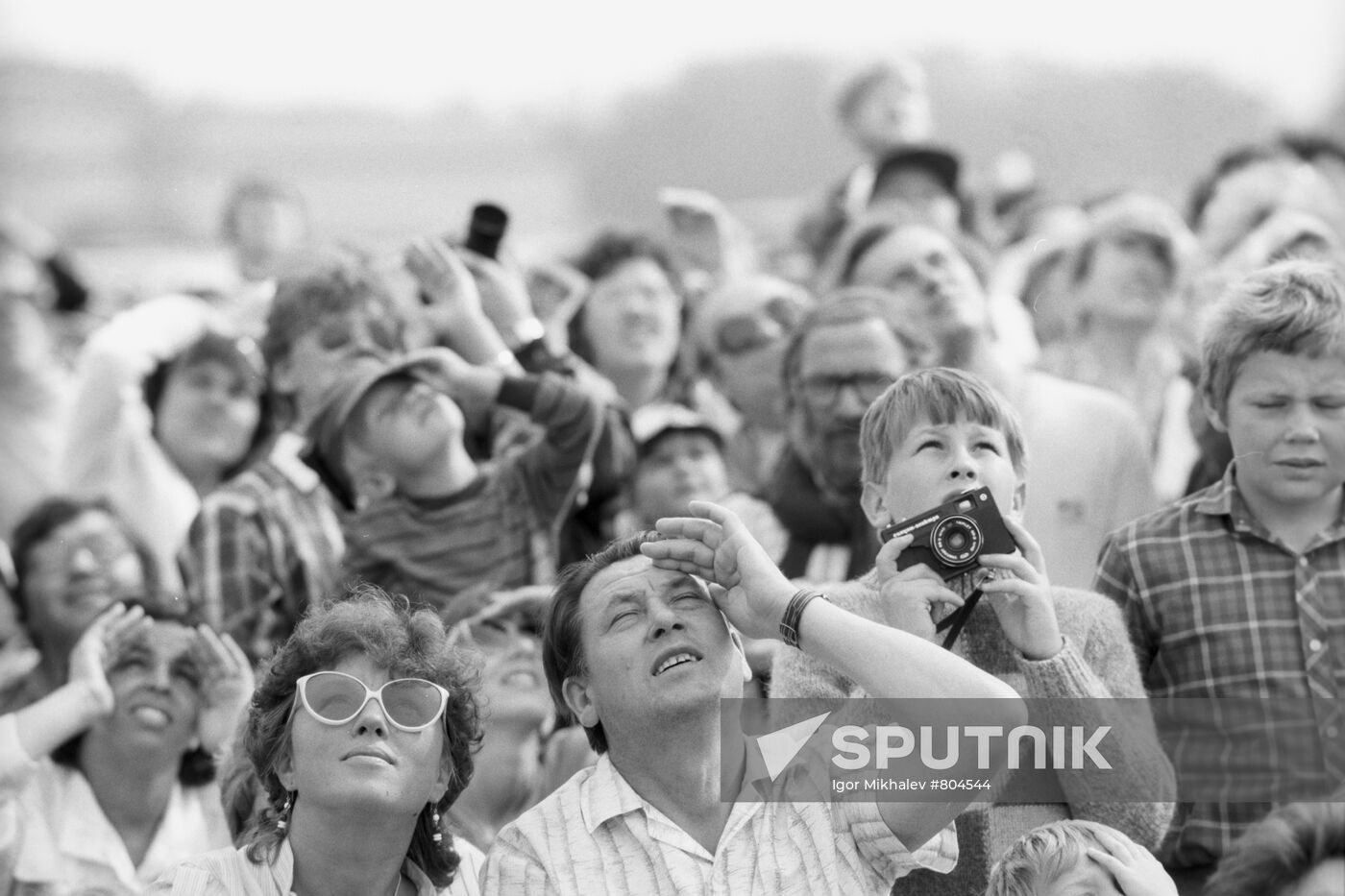 Spectators at air sports gala