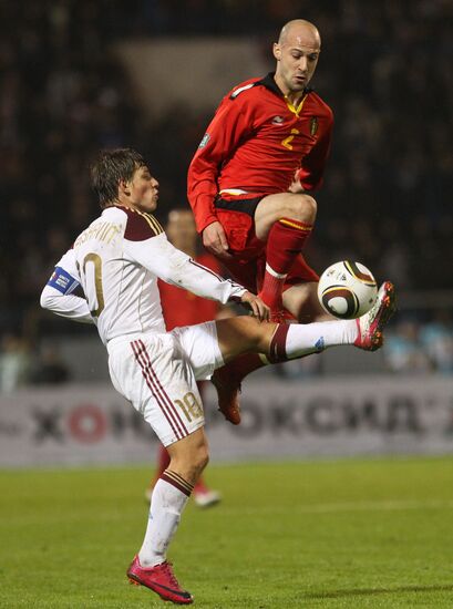 Russia vs. Belgium football friendly match