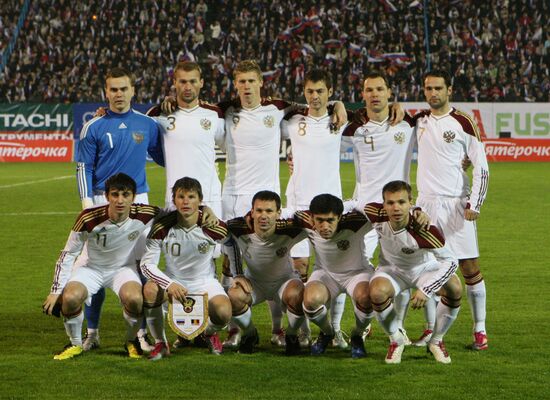 Russia vs. Belgium football friendly match