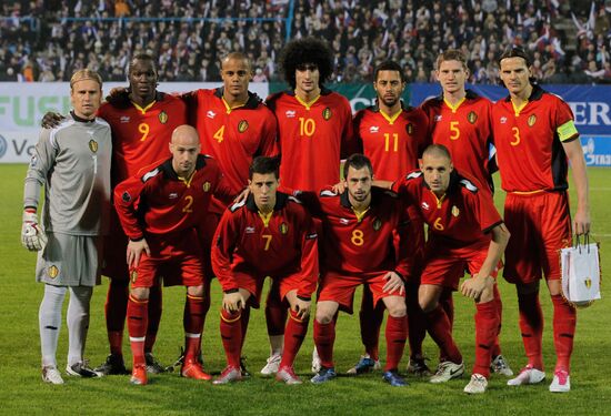 Russia vs. Belgium football friendly match