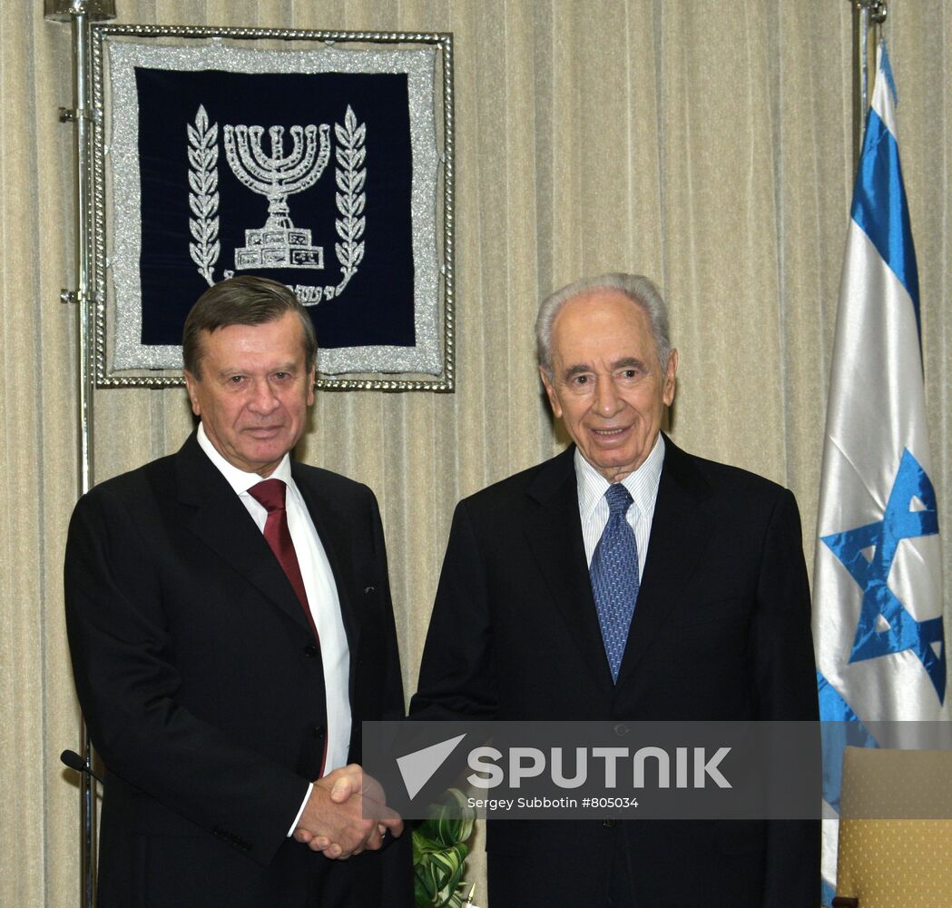 First Deputy Prime Minister Viktor Zubkov visits Israel