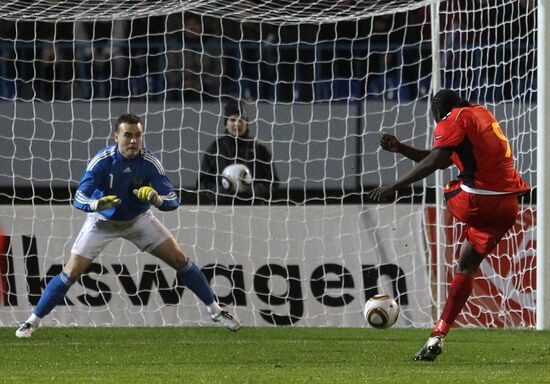 Friendly football match between Russia and Belgium
