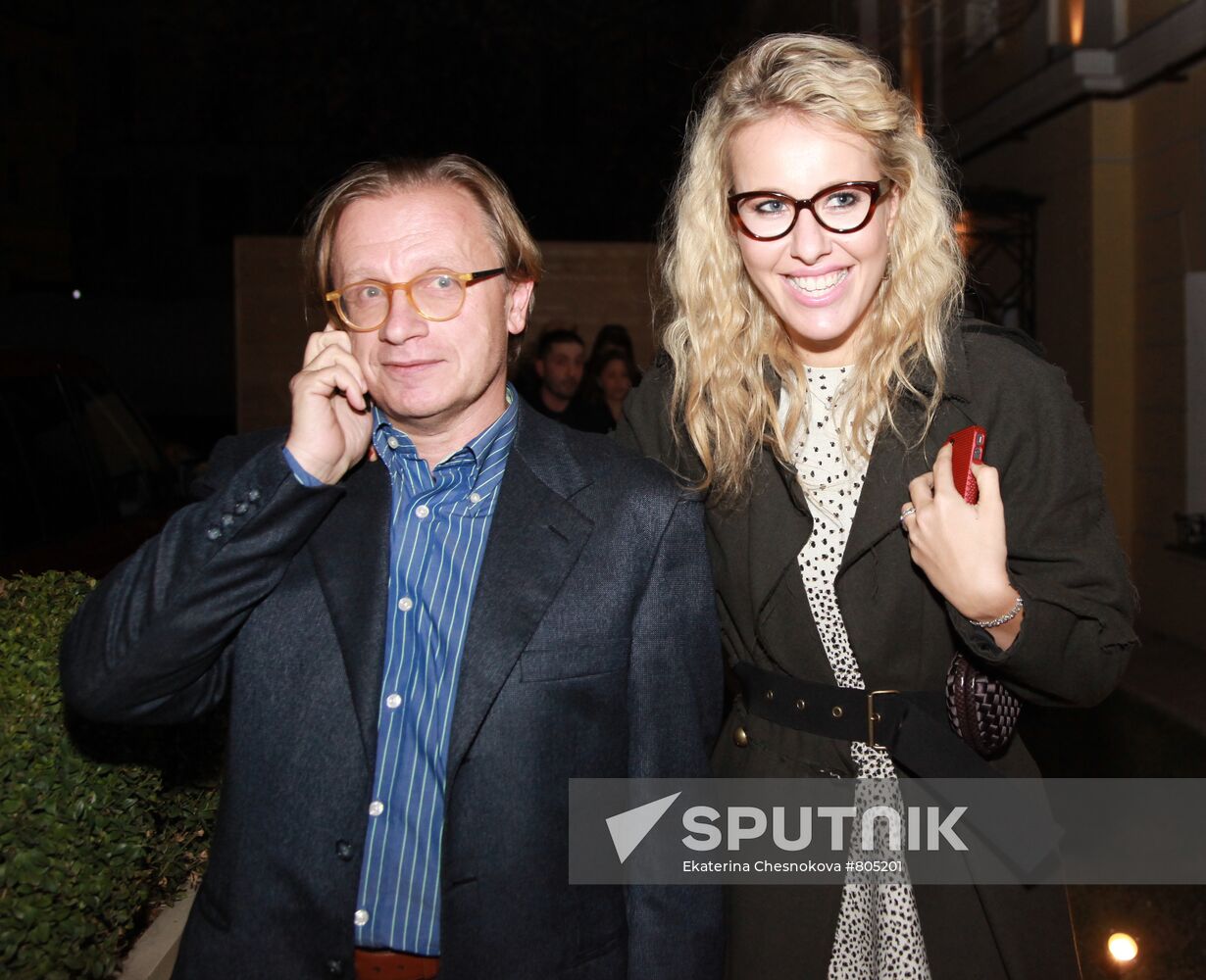 Boris Belotserkovsky and Kseniya Sobchak