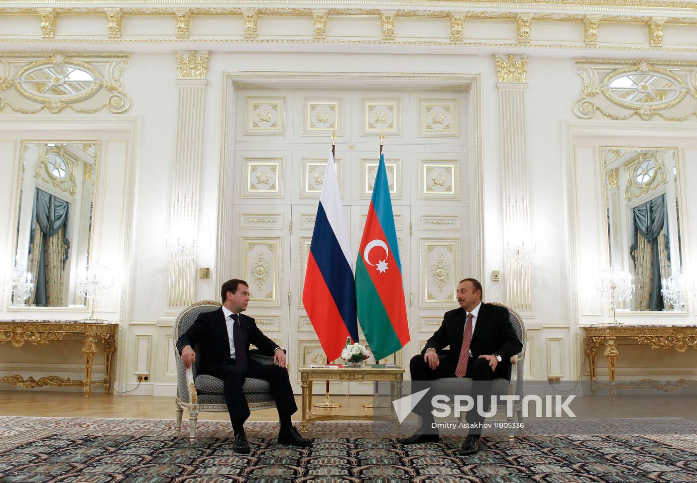 Dmitry Medvedev at the Caspian summit in Baku