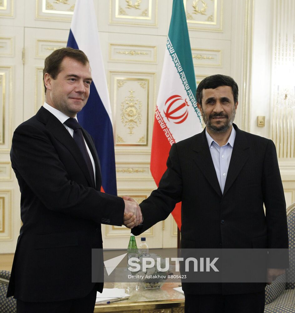 Dmitry Medvedev at the Caspian summit in Baku