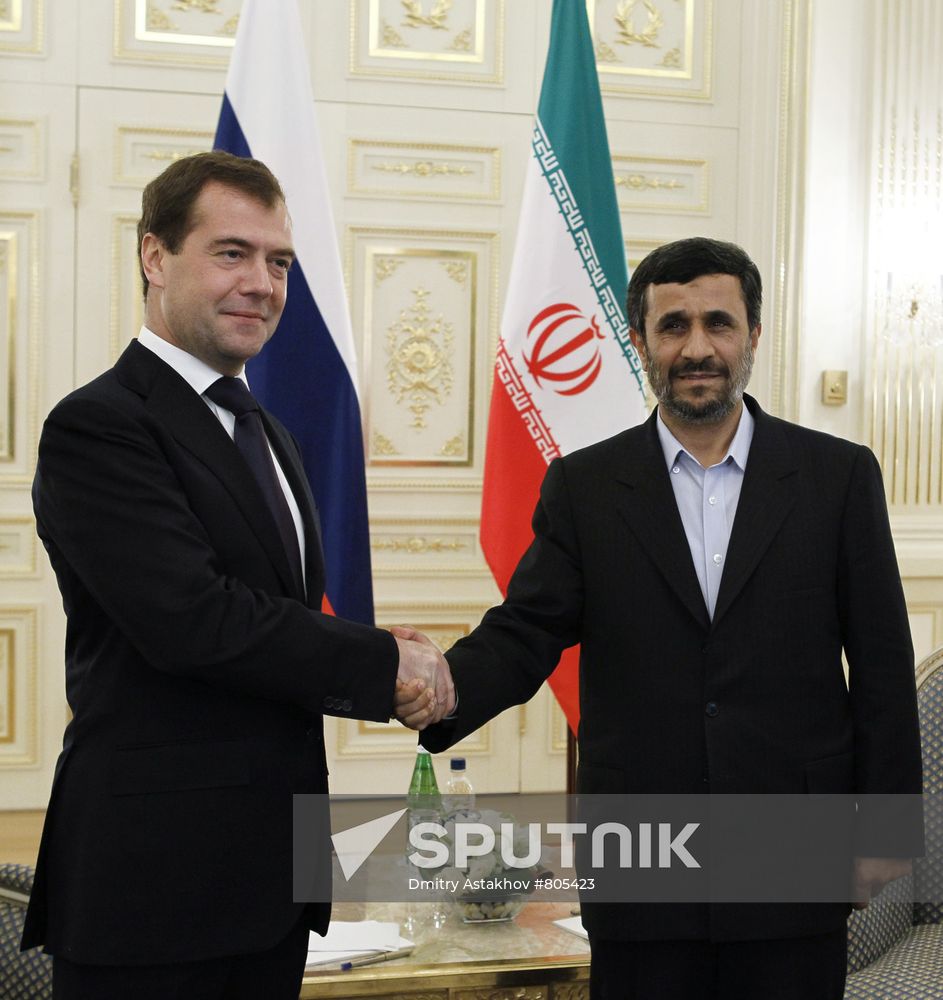 Dmitry Medvedev at the Caspian summit in Baku