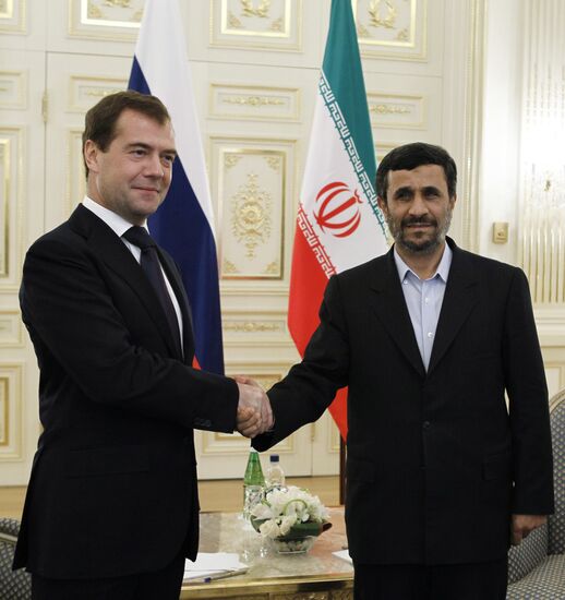 Dmitry Medvedev at the Caspian summit in Baku