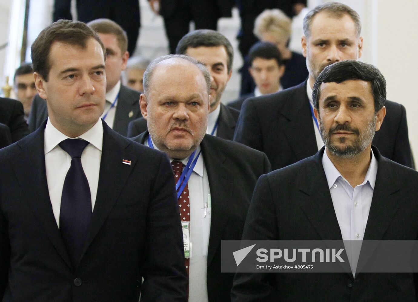 Dmitry Medvedev at Caspian states' summit in Baku