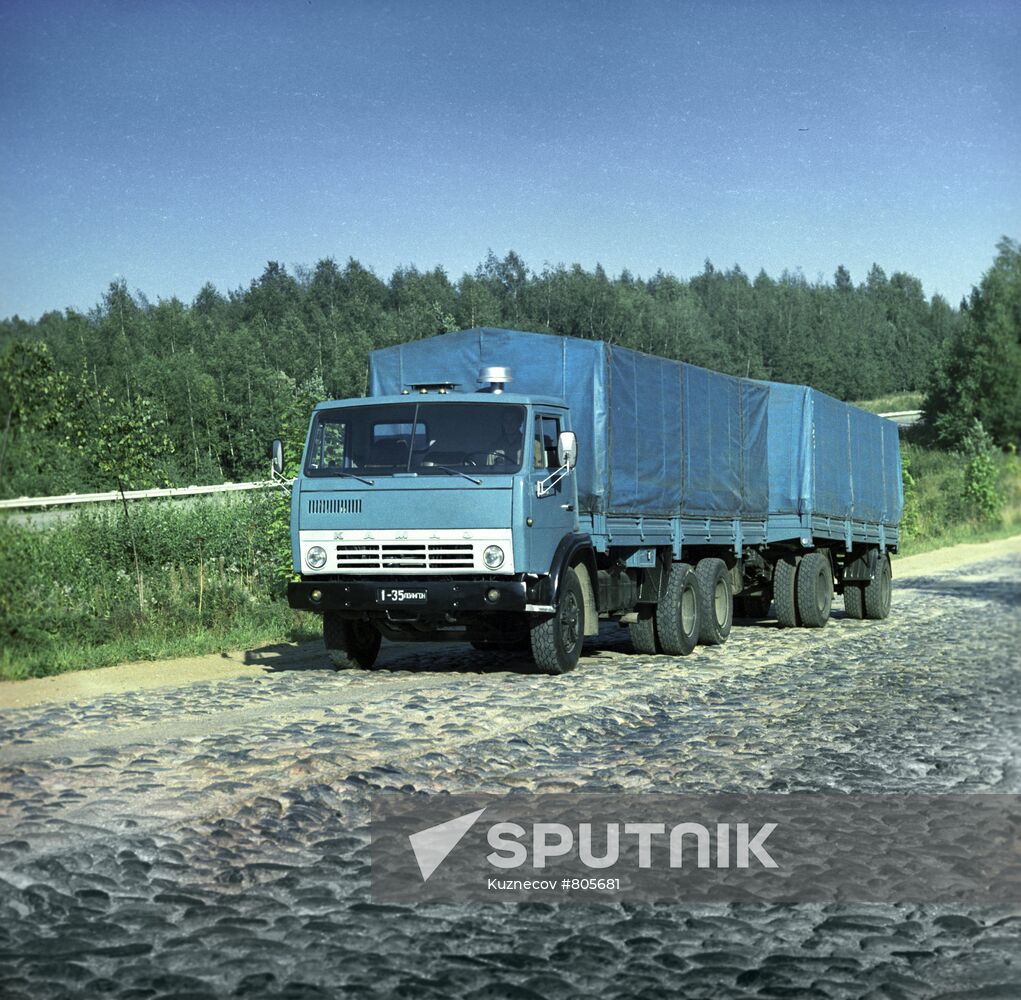 KamAZ-53202 truck train