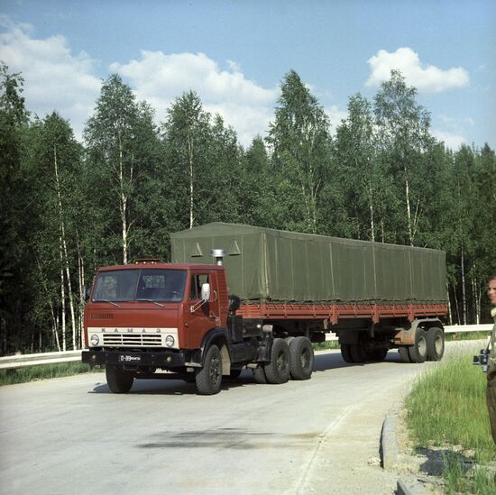 KamAZ-55102 truck train