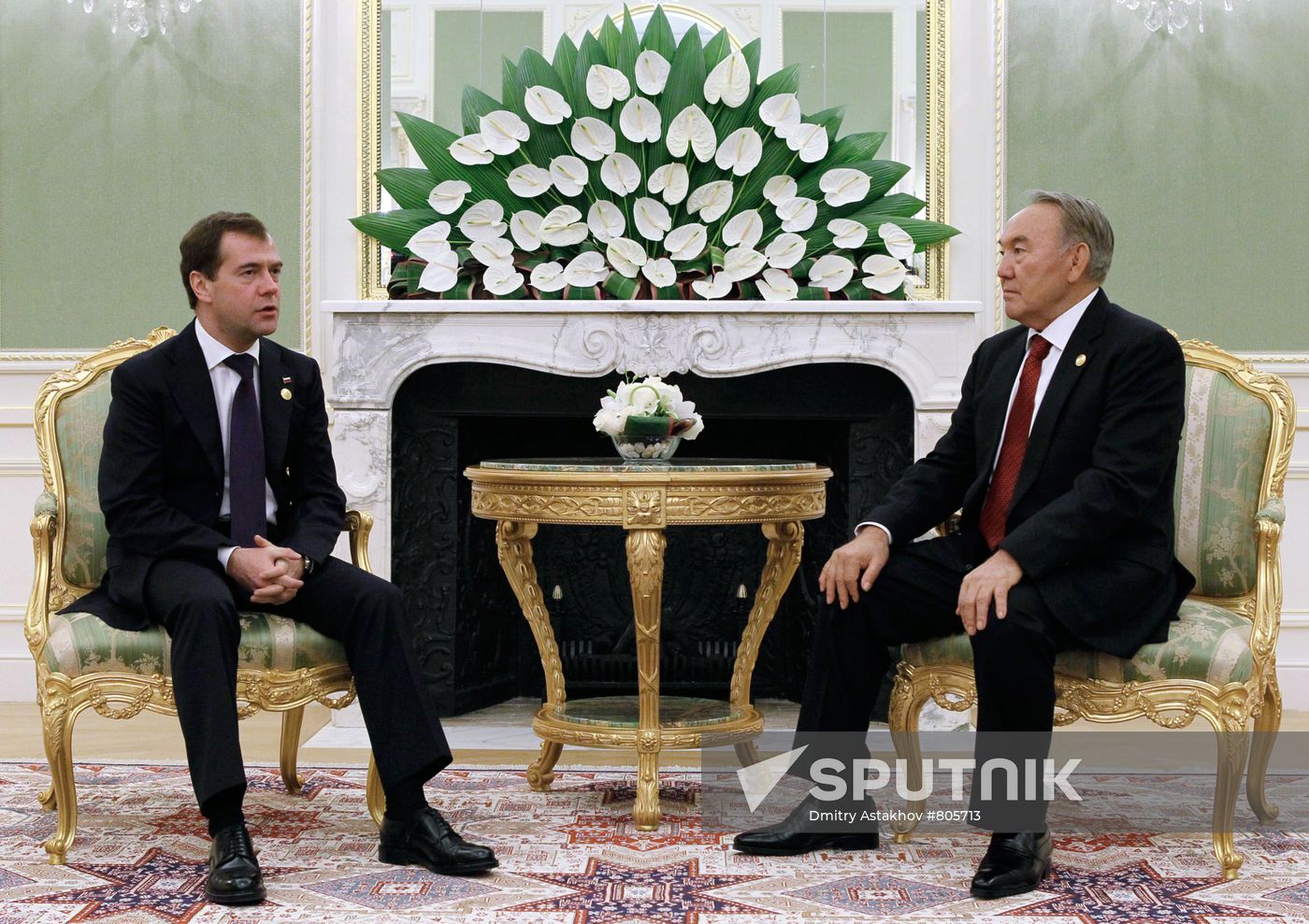 Dmitry Medvedev at Caspian states' summit in Baku