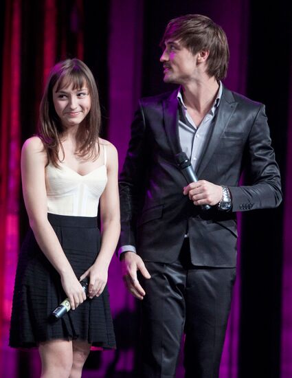 Dima Bilan with his sister Anna