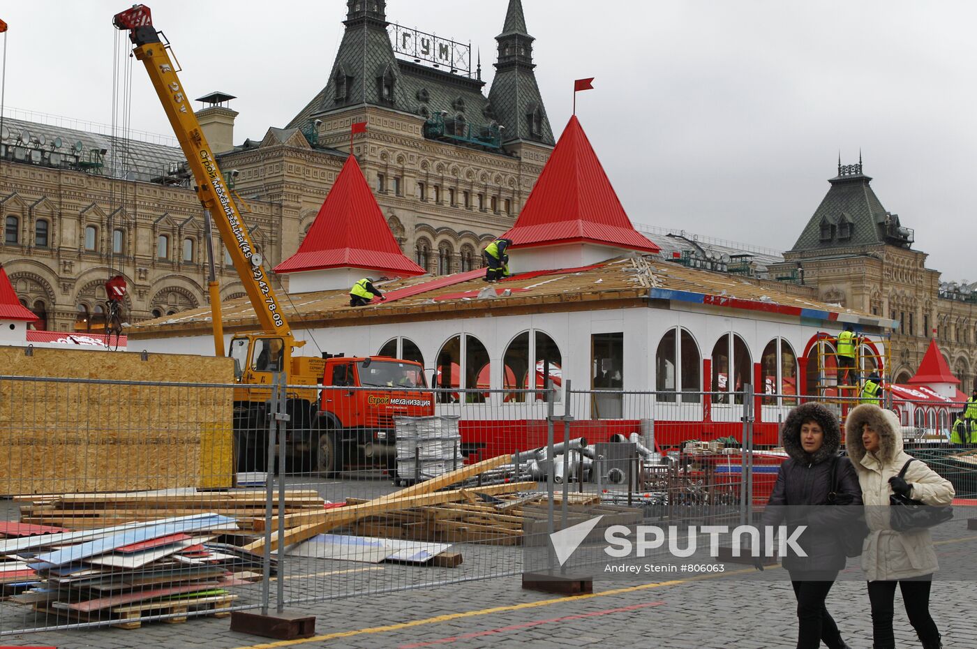 Passersby on Red Square