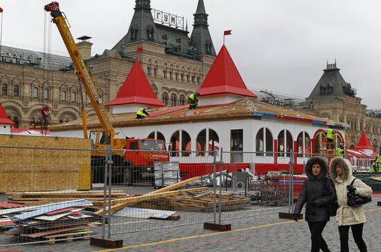 Passersby on Red Square