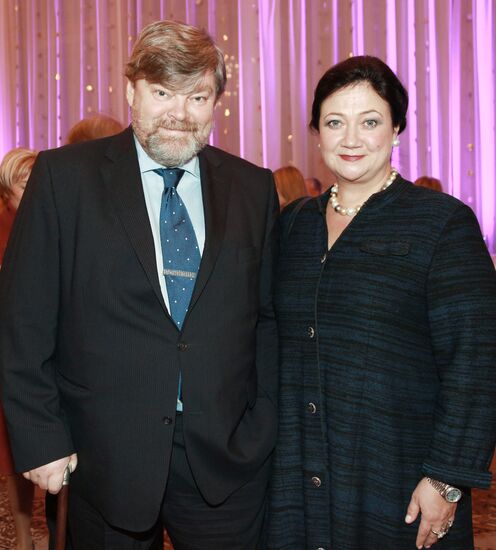 Konstantin Remchukov with his wife
