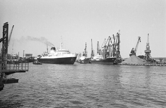 The Sakhalin ferry at the Kholmsk seaport
