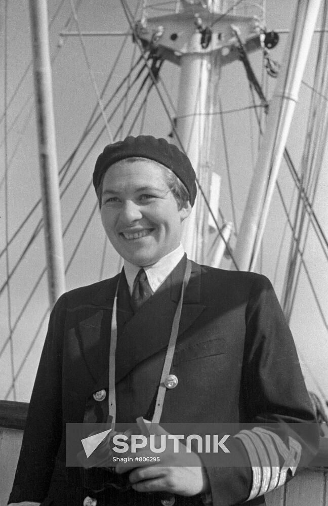 Merchant-marine captain Anna Shchetinina