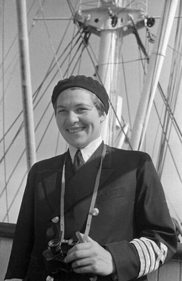 Merchant-marine captain Anna Shchetinina
