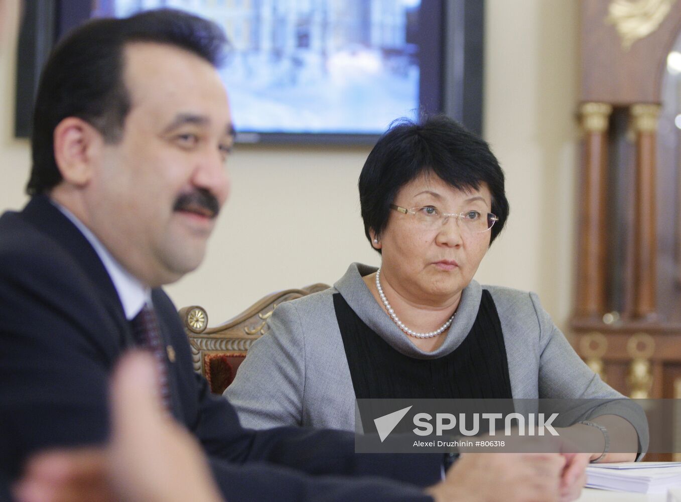 Karim Maximov and Roza Otunbayeva