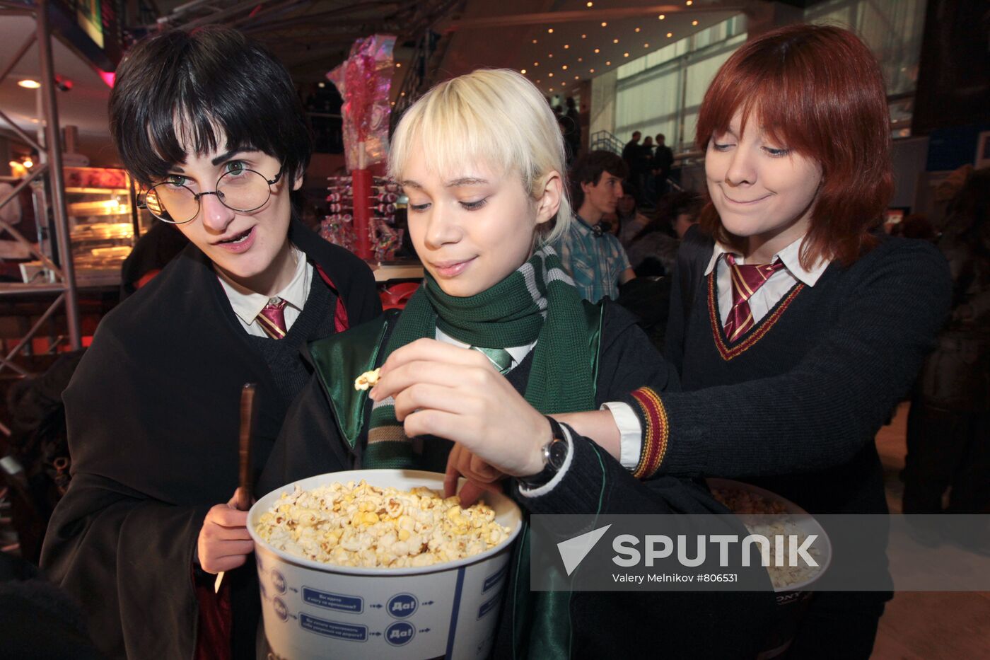 Children disguised as Harry Potter characters