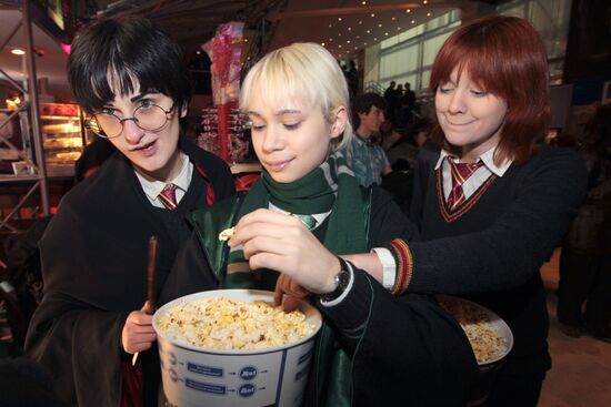 Children disguised as Harry Potter characters
