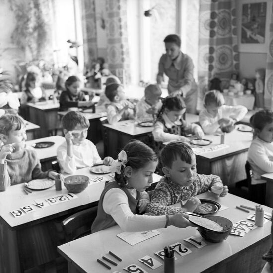 Pre-school group at Kishenev kindergarten