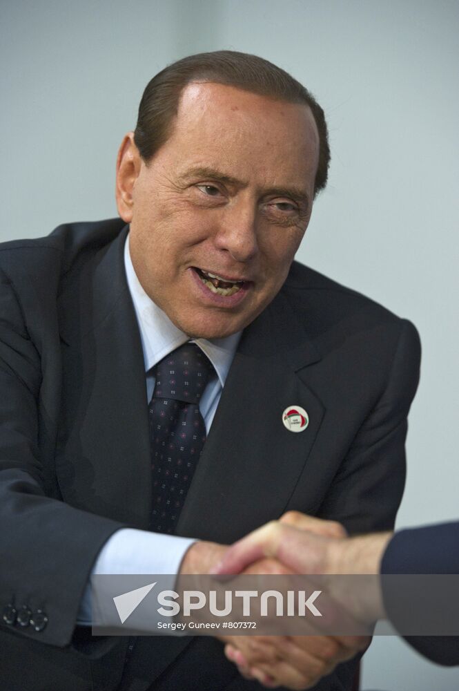 Italian Prime Minister Silvio Berlusconi