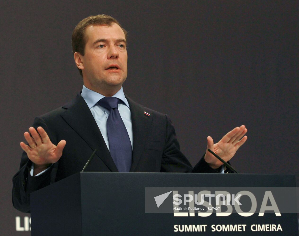 President Medvedev at Russia-NATO summit in Lisbon