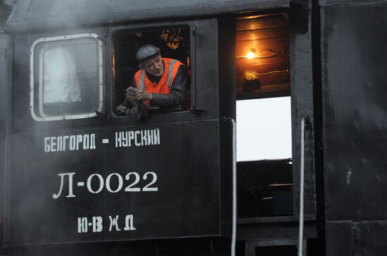 Opening of memorial at Astapovo railway station