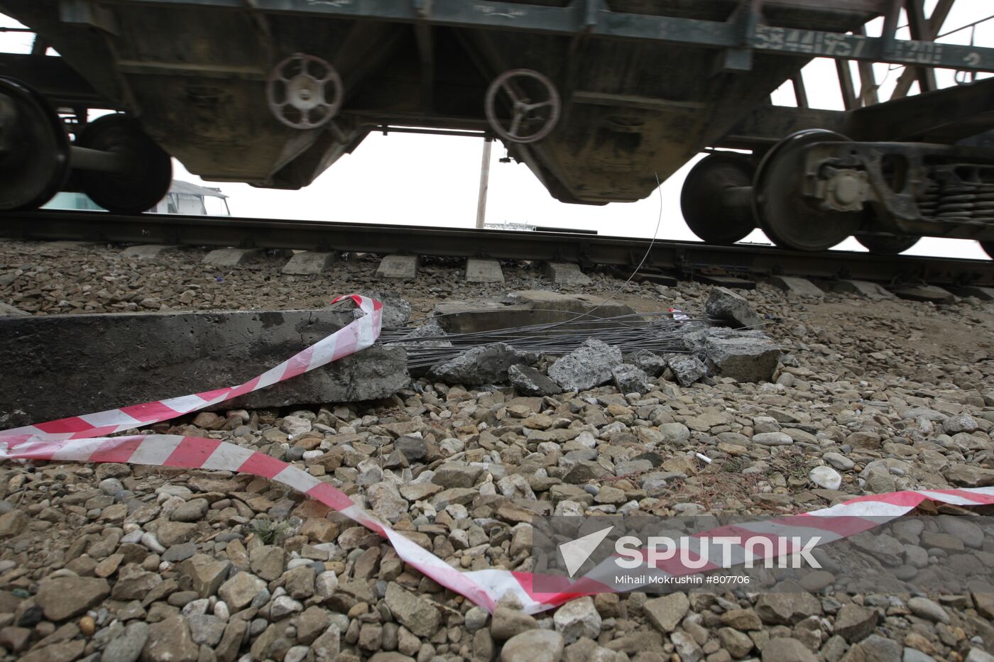 Explosion on railroad in Krasnodar Territory