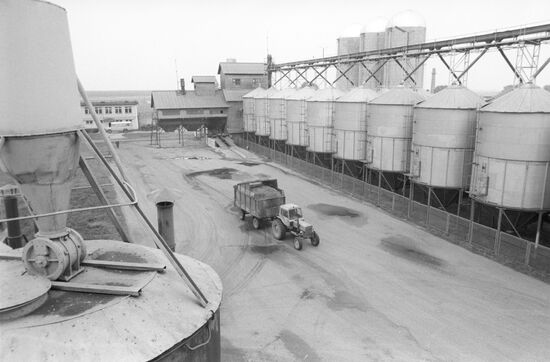 A fodder-storage facility