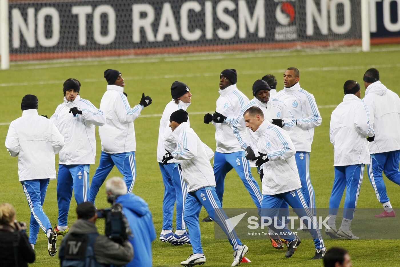 Open training session of Olympique de Marseille