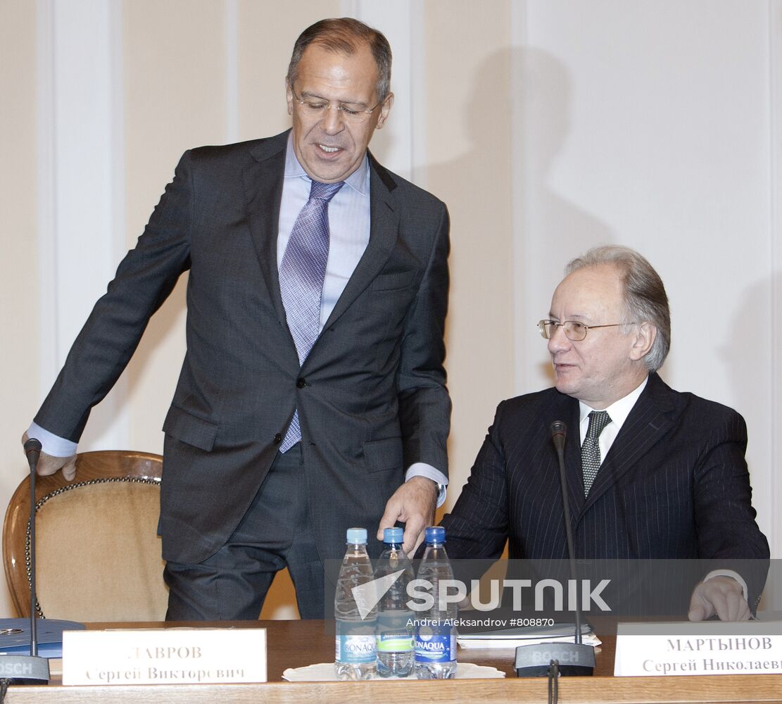 Sergei Lavrov and Sergei Martynov