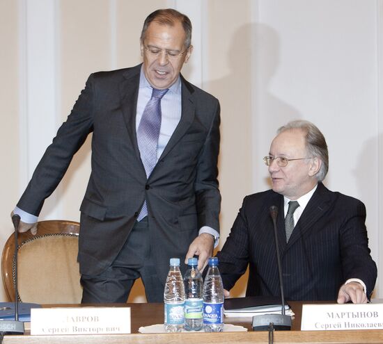 Sergei Lavrov and Sergei Martynov