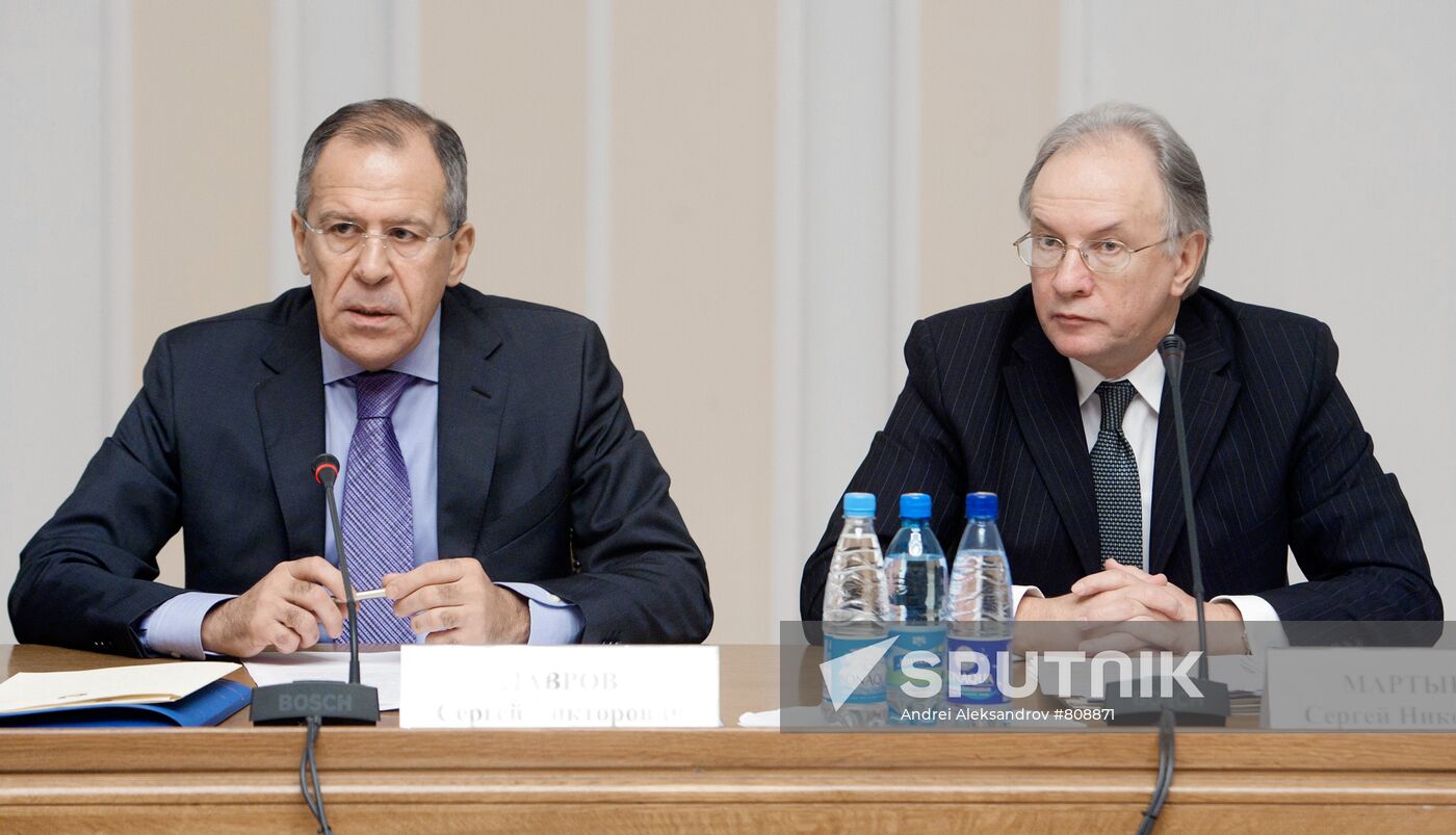 Sergei Lavrov and Sergei Martynov