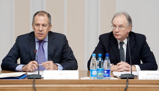 Sergei Lavrov and Sergei Martynov