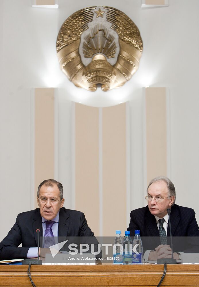 Sergei Lavrov and Sergei Martynov