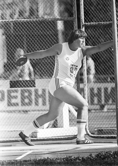 Soviet track and field athlete Natalya Gorbacheva
