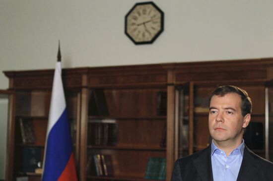 New video blog entry by Russian President Dmitry Medvedev