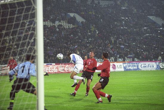 Russia vs. Albania football match