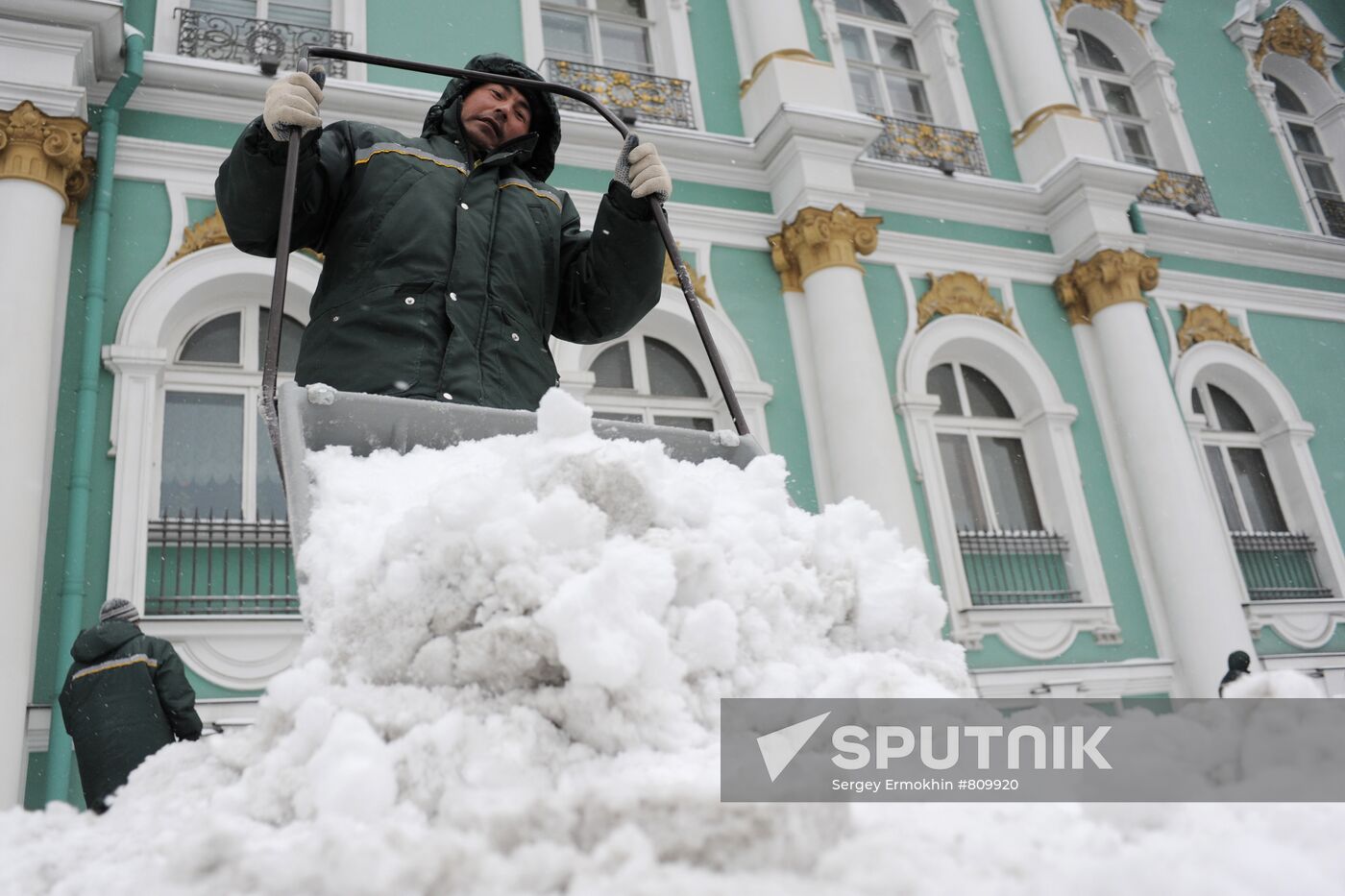 Snowfall in St.Petersburg