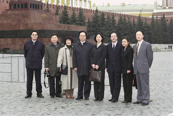 Chinese delegation visiting Moscow