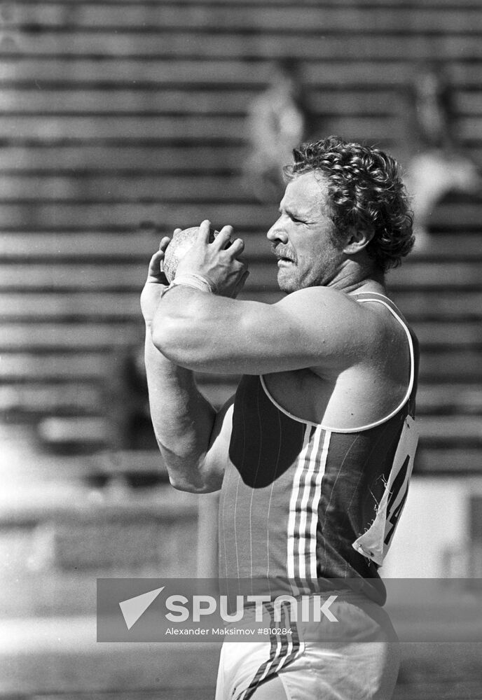 Soviet track and field athlete Mikhail Kostin