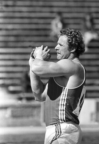 Soviet track and field athlete Mikhail Kostin