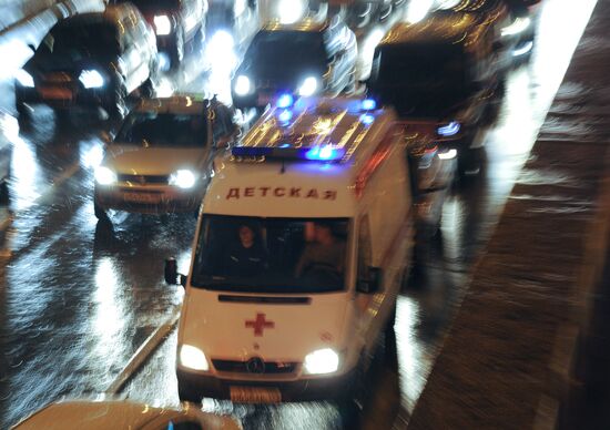 Traffic jams in Moscow