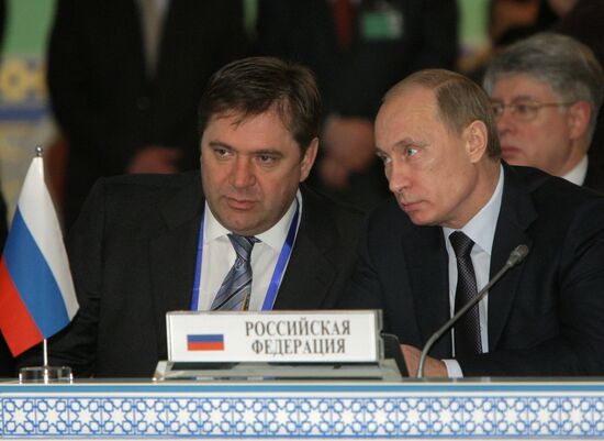 Vladimir Putin and Sergei Shmatko